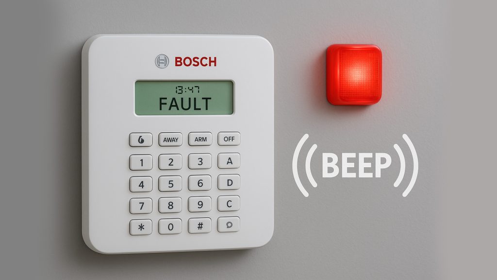 Bosch alarm beeping