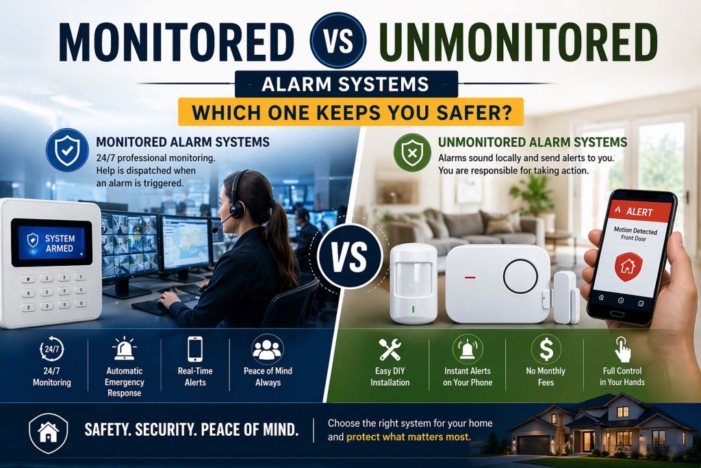 monitored unmonitored alarm