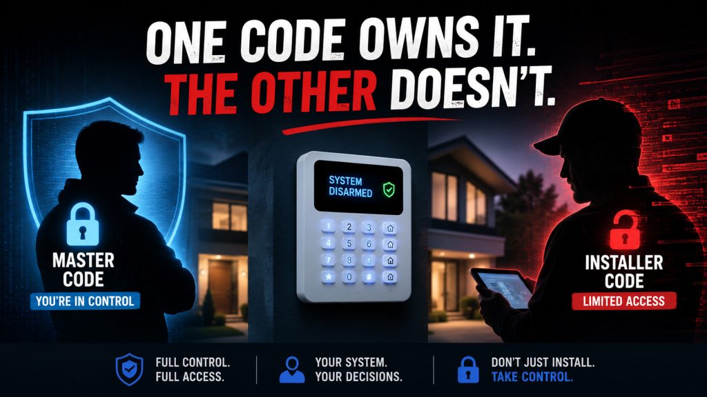alarm master installer code
