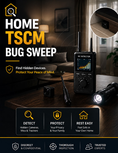 home TSCM bug sweep home TSCM bug sweep