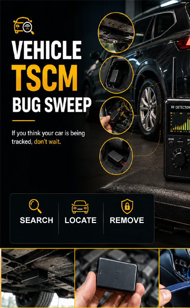 vehicle TSCM bug sweep vehicle TSCM bug sweep